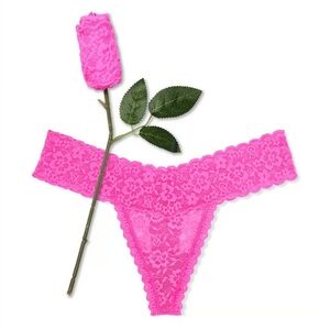 Victoria's Secret Lace Rose Valentine Gift Thong Panty.